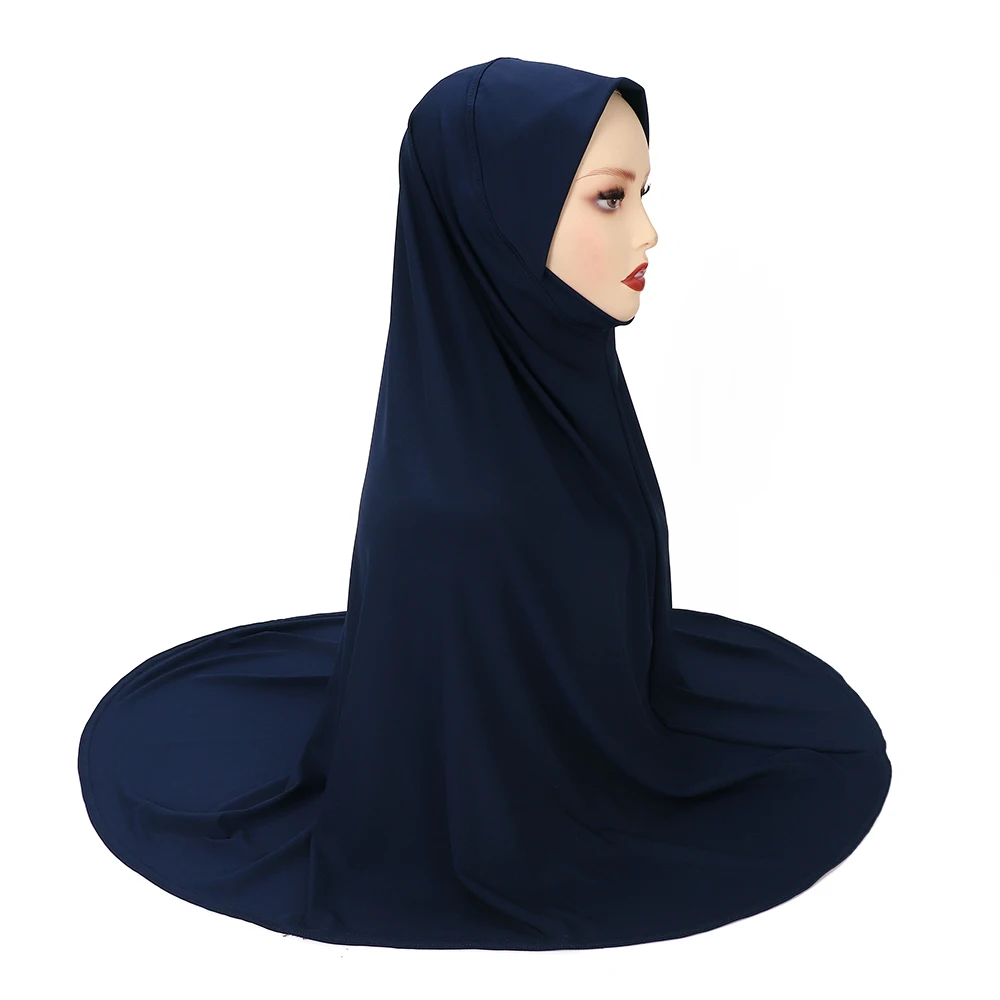 Groot formaat klaar om moslim hijab XL maat Jersey Instant hijab sjaal lichte tulband Maleisische sjaal leverancier te dragen