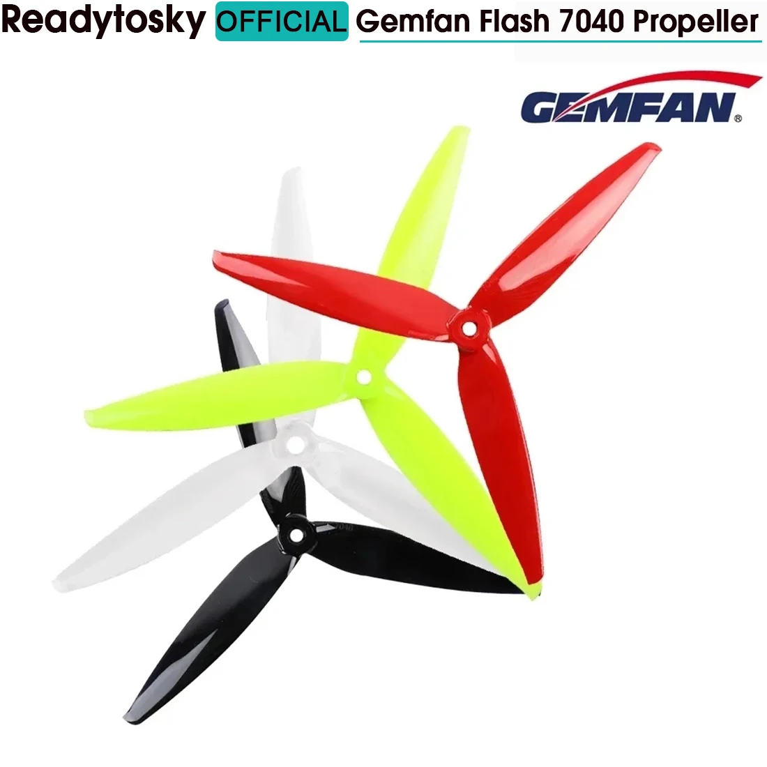 10 par Gemfan Flash 7040 7X4X3 3-łopatkowe śmigło PC CW CCW dla RC FPV Freestyle 7 cali dalekiego zasięgu LR7 Drony DIY Parts