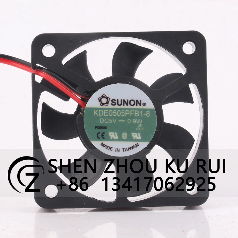 KDE0505PFB1-8 Case Cooling Fan for SUNON DC5V 0.9W EC AC 50X50X10CM 5CM5010 2-wire Industrial Ventilation Centrifugal Brushless