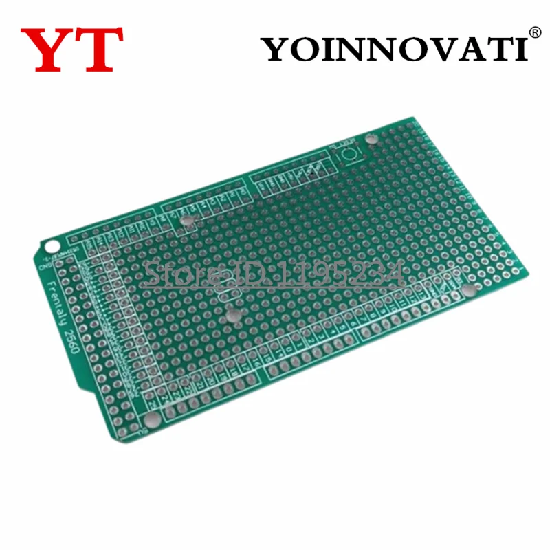 1 pcs Prototype PCB Board For Mega2560 Shield V3.0 Breadboard Protoshield DIY FR4 2.54mm Pitch Thickness 1.6mm