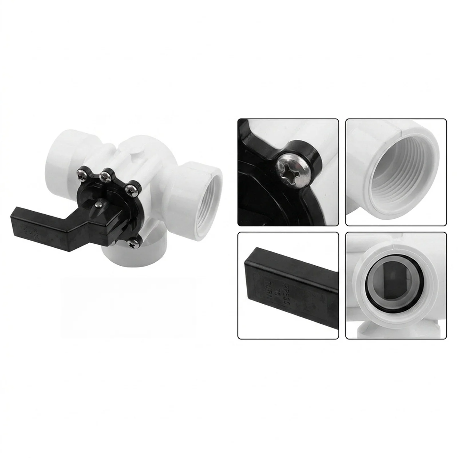 3 Way Solar Slider Valve 4715 with Internal Thread for Pool Water Circulation and Irrigation System Integration