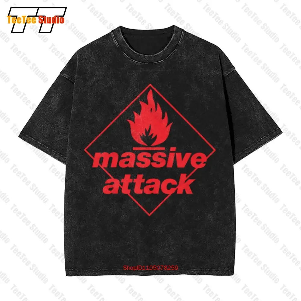 Massive Attack Blue Lines Rock N Roll Band  Oversized T-Shirt OPMB