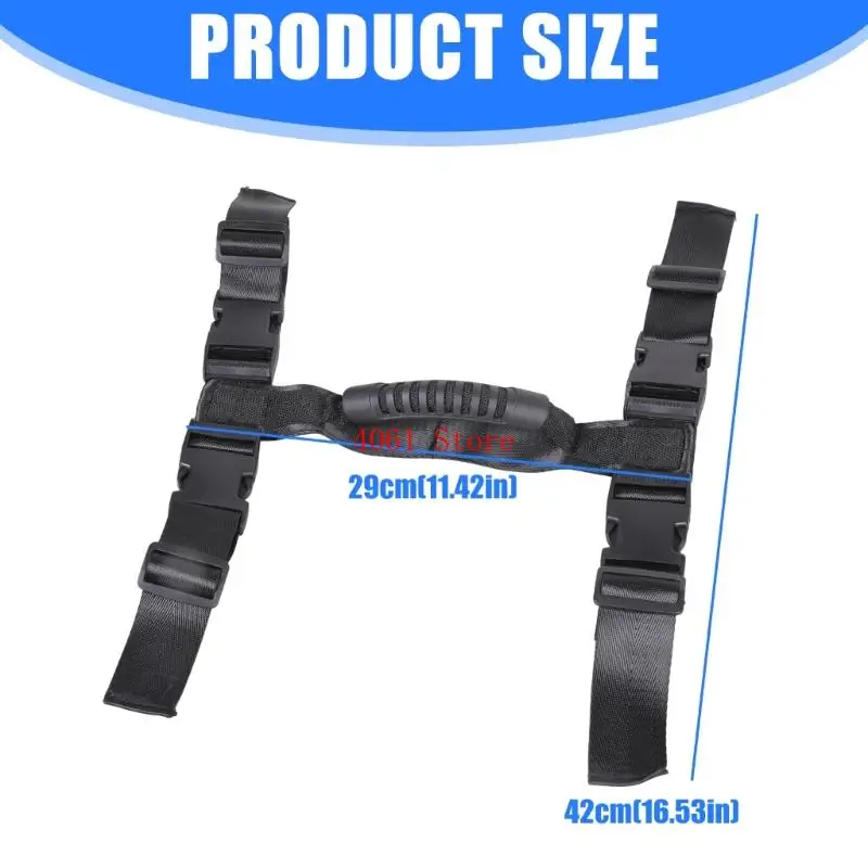 مقبض حزام حمل صندوق قابل للفصل ومقبض حزام جلد للعلبة العلوية للصندوق الجانبي للدراجة النارية #6