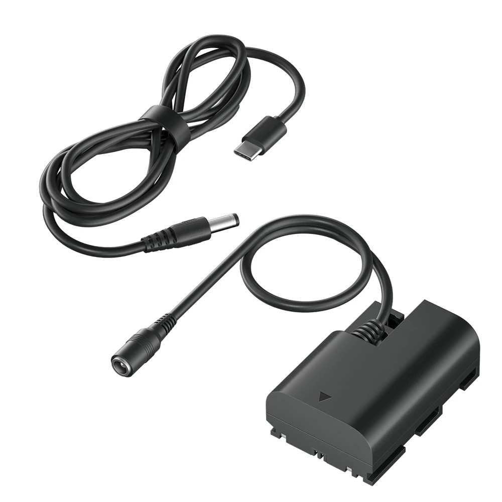 Palo ACK-E6 Continuous Power Adapter LP-E6 Dummy Battery for Canon EOS R R5 R6, 90D 80D 70D 7D 60D 6D, EOS 5D Mark II III, 5D