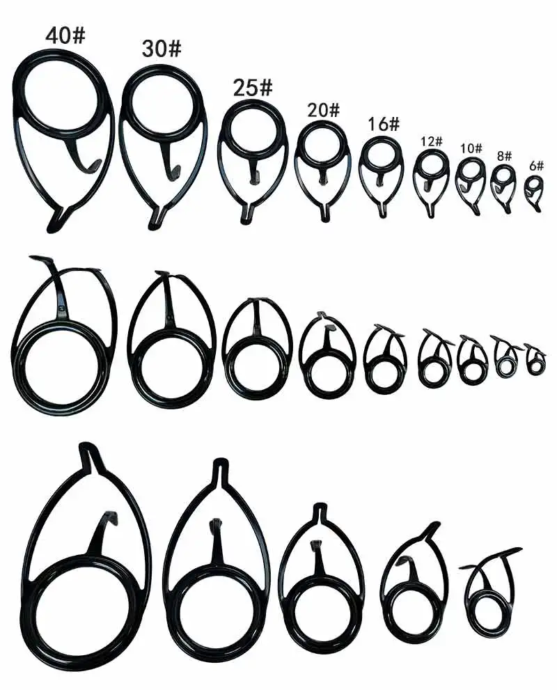 TAKEDO BLRAG Rutenführung 316L Edelstahlrahmen RA-Ring Rutenbau Sea Guide Komponente DIY Heavy Cover Boot Frosch Angelrute – Detail 2