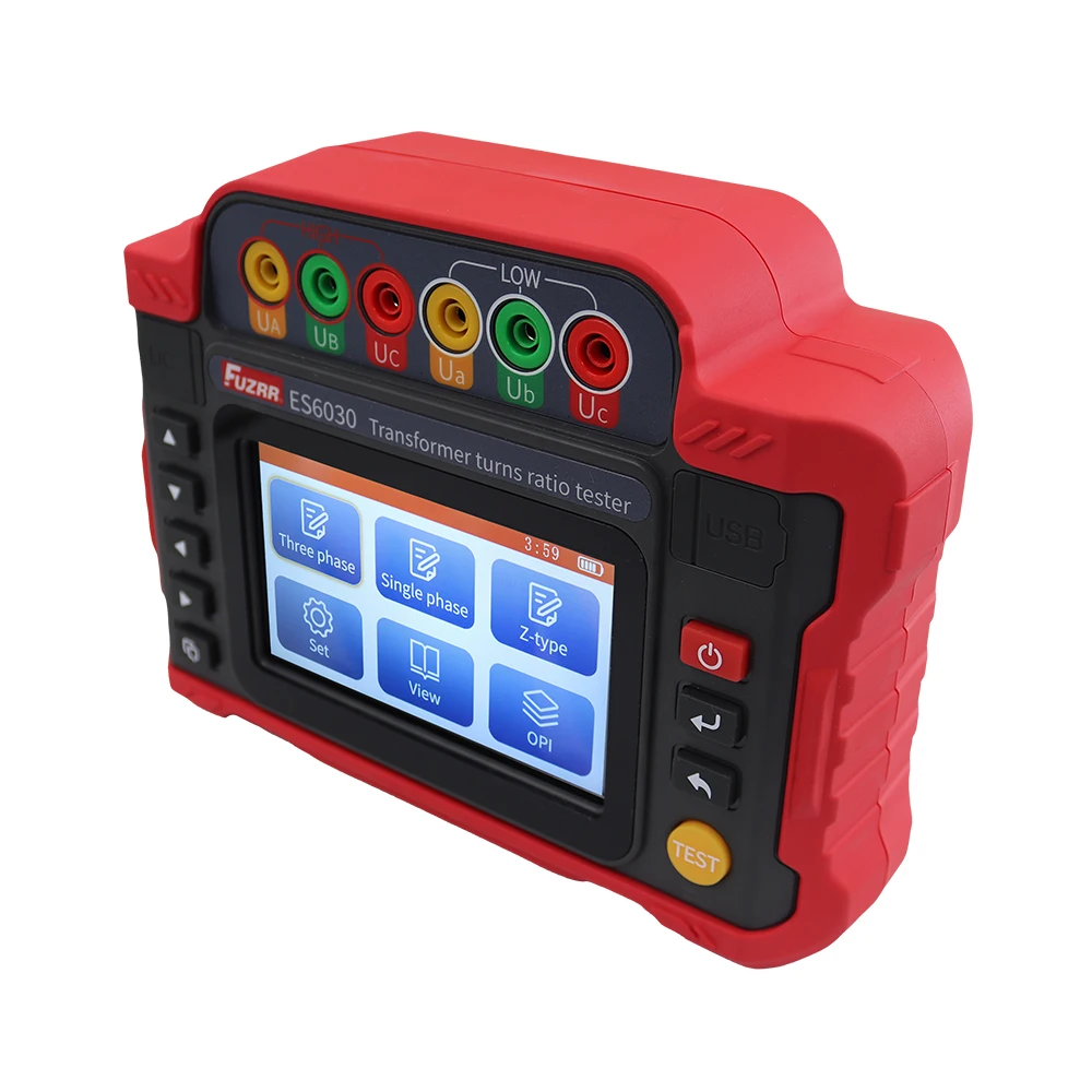 

FUZRR ES6030 TTR Tester Motor Turns Ratio Tester Single Phase Turns Ratio Tester