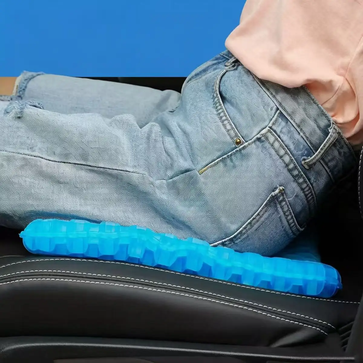 Almofada de gel para assento, design respirável em favo de mel para alívio de pressão e dor no lombo e no cóccix - para casa, escritório, cadeira de rodas, cadeiras e carros