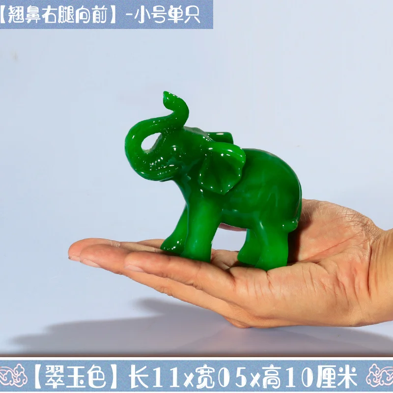 

Elephant Decor Resin Lucky Wealth Elephant Statue Creative Desktop Sculpture Office Shelf Table Ornament Home Accent