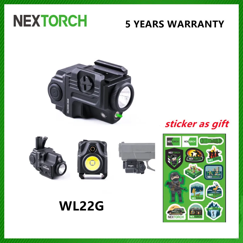 650 Lumens Rechargeable Ultra-Compact Tactical Flashlight with Green Beam and White LED Combo,Compatible with 1913 and G-L Rails