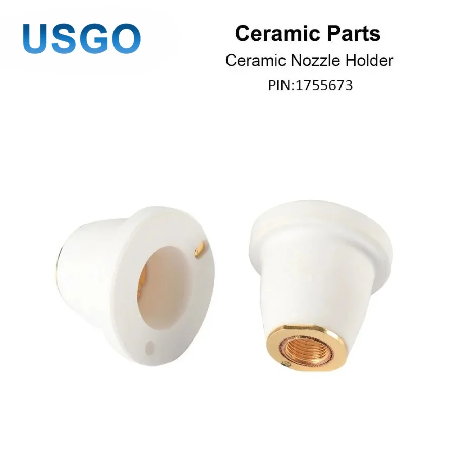 USGO Fiber Laser Ceramic Nozzle Holder Replacement PIN 1349171 1755673 Insulating Body for Laser Cutting Head Parts