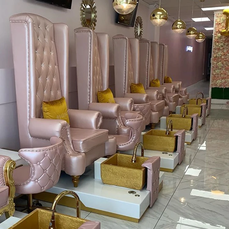 Canboth Spa Queen Pedicure Chair Cute Pinky Foot Spa Furniture Searies For Nail Salon Furniture CB-FP001