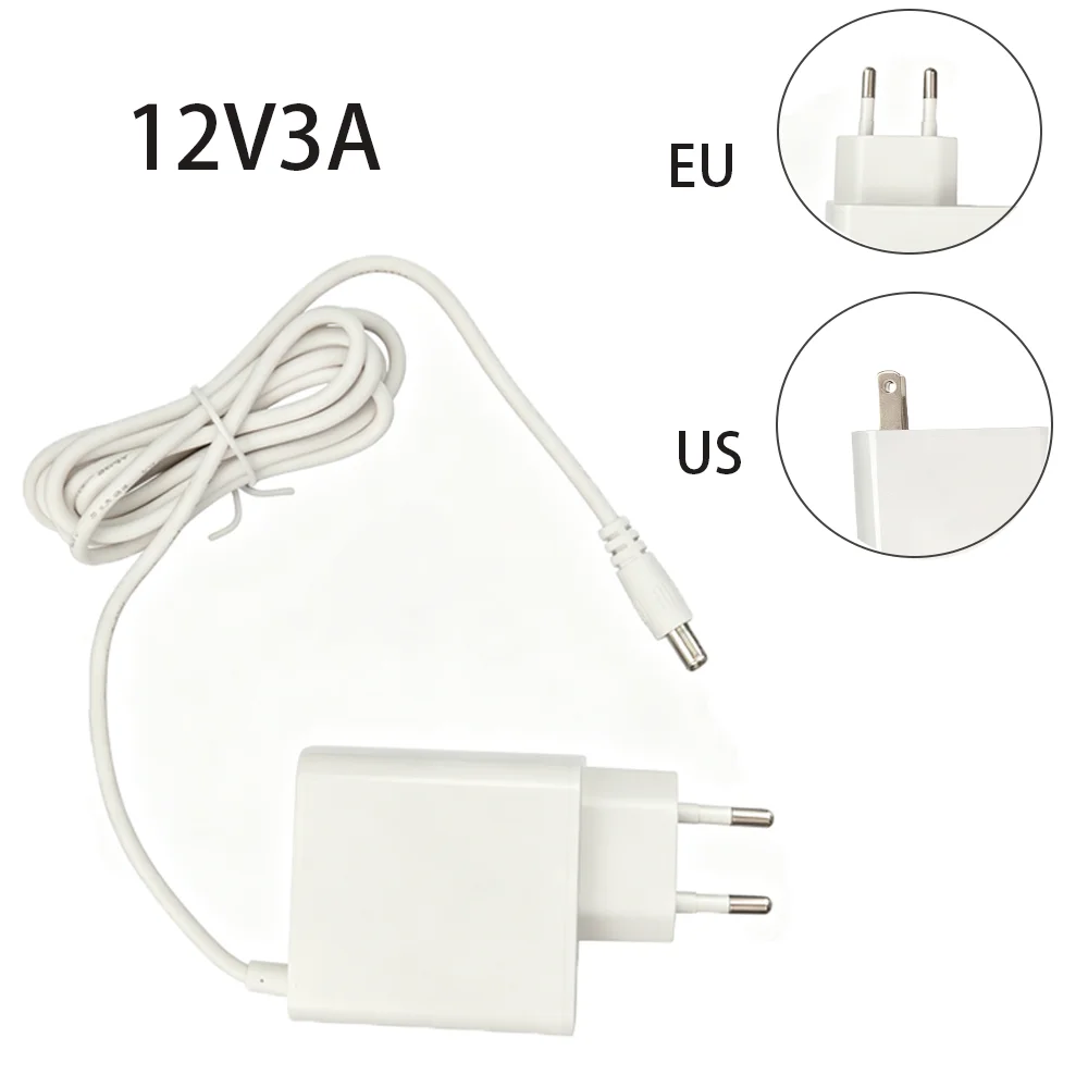 Adaptador de corriente universal de 12V 3A Enchufe de EE. UU. UE Enchufe CC para tiras de luz LED Otros dispositivos eléctricos