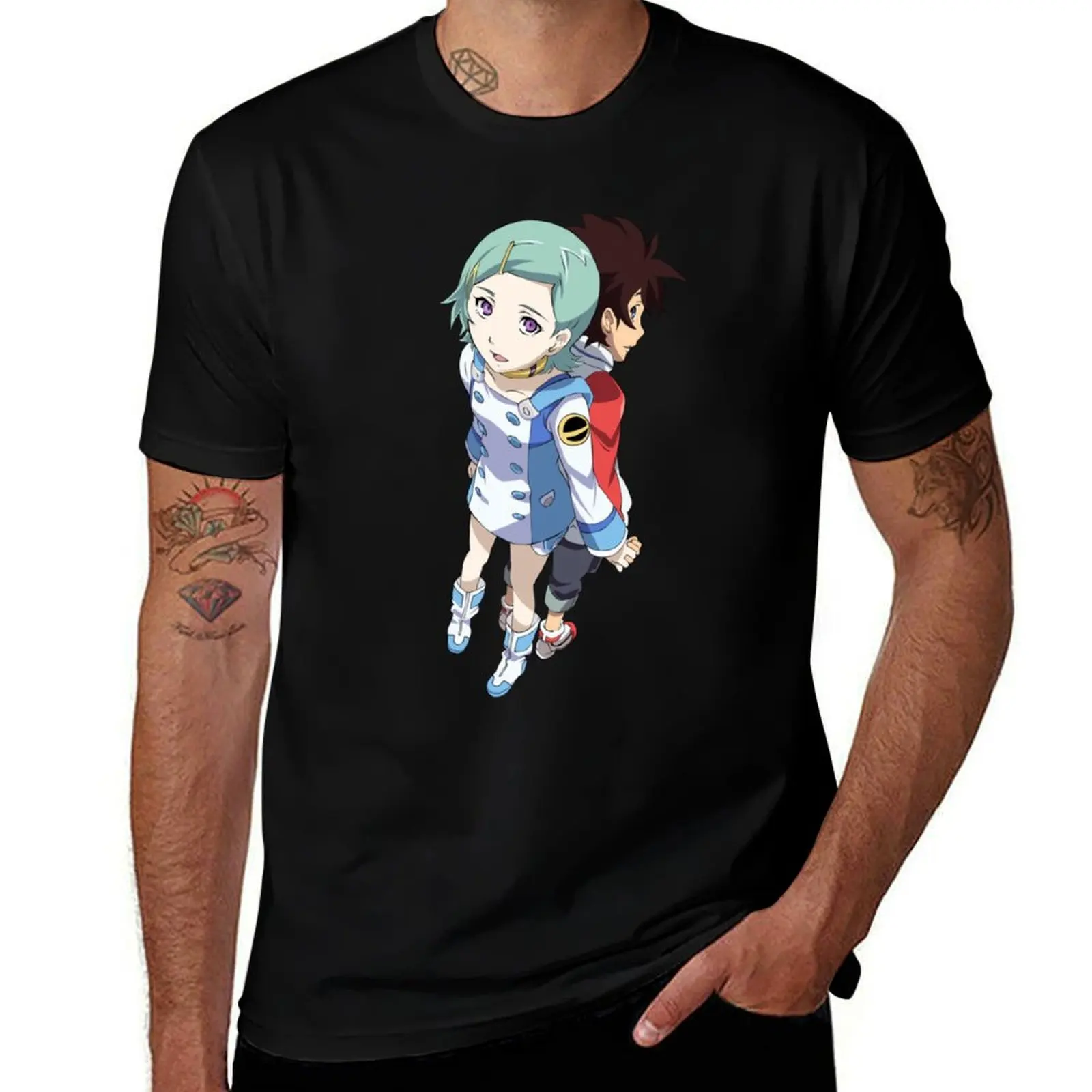 

Eureka x Renton- EUREKA SEVEN футболка мужские футболки хлопковая мужская футболка футболка с рисунком мужская хлопковая футболка