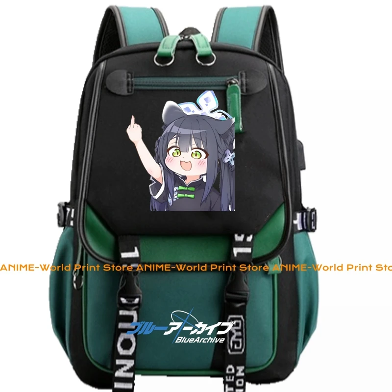 8 Color Anime Blue Archive Schoolbag Backpack High-capacity Schoolbag Cosplay Student Teenage Gift Clothing Accessory YEAE012