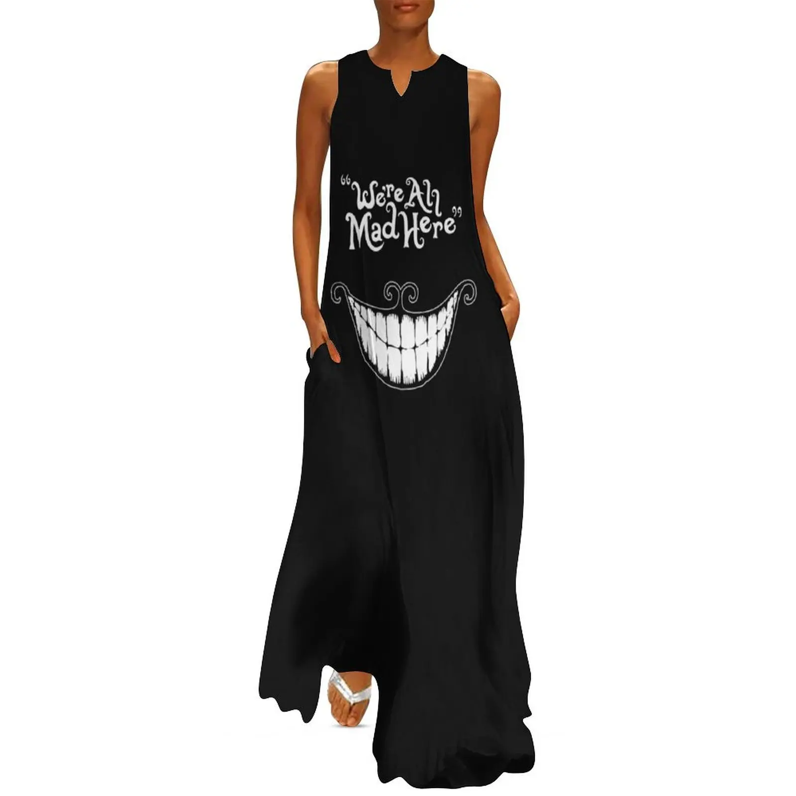 

We are all mad Here Long Dress Woman clothing summer dress for women 2024