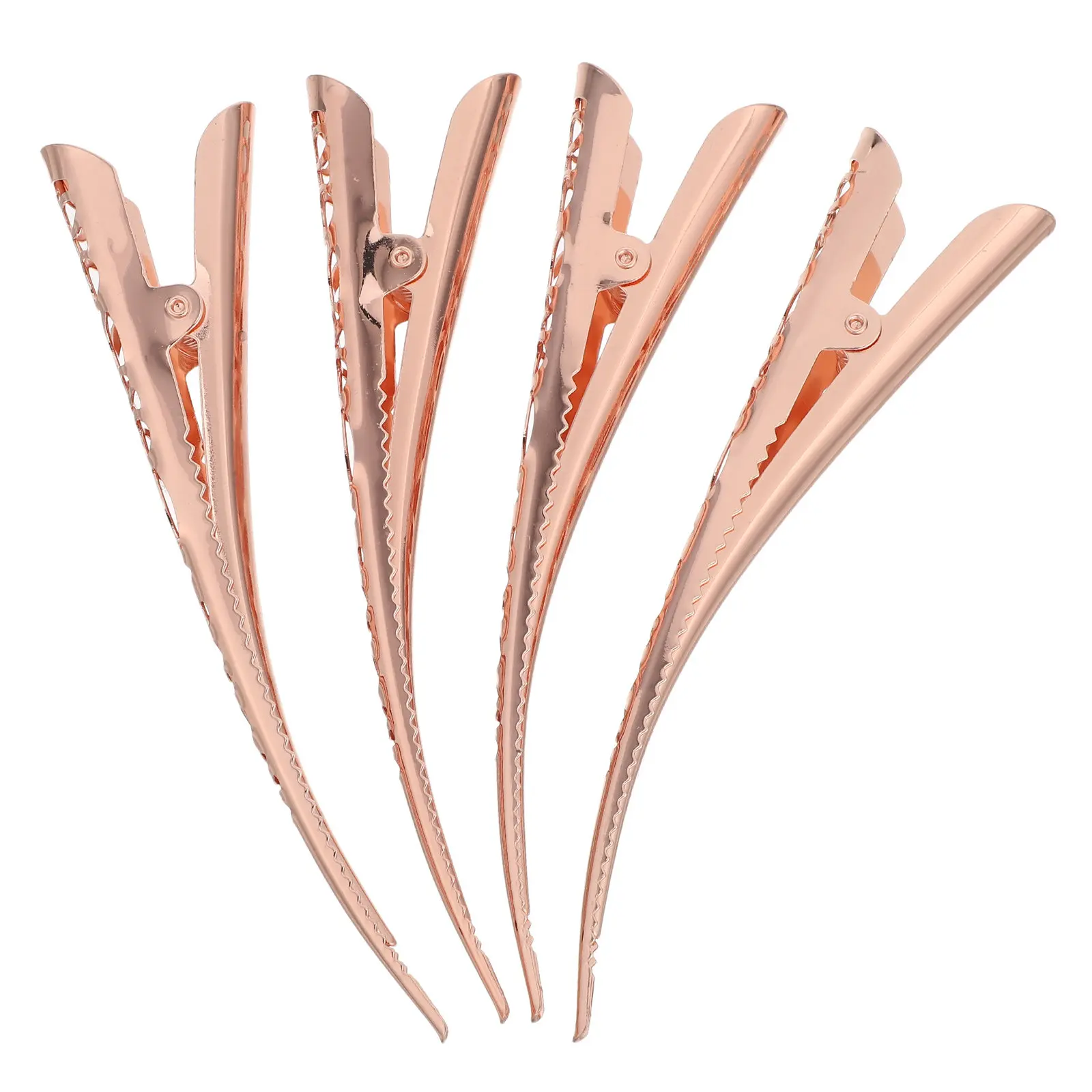 4Pcs Hollow-Out Metal Hair Clips for Women Elegant Barrettes Secure Grip Alligator Hairpins Styling Accessories for Wedding