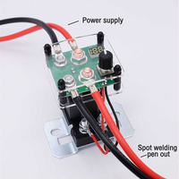 12V Relay Spot Welder Kit Adjustable 199 Gear Mini Spot Welding Machine Welder Tools 0.15mm Nickel For DIY Battery Pack