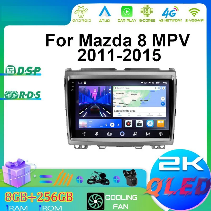 

For Mazda 8 MPV 11-15 Car Multimedia Player Android Car Player GPS WIFI Carplay 4G Car Radio Navigation Stereo Car Electronic