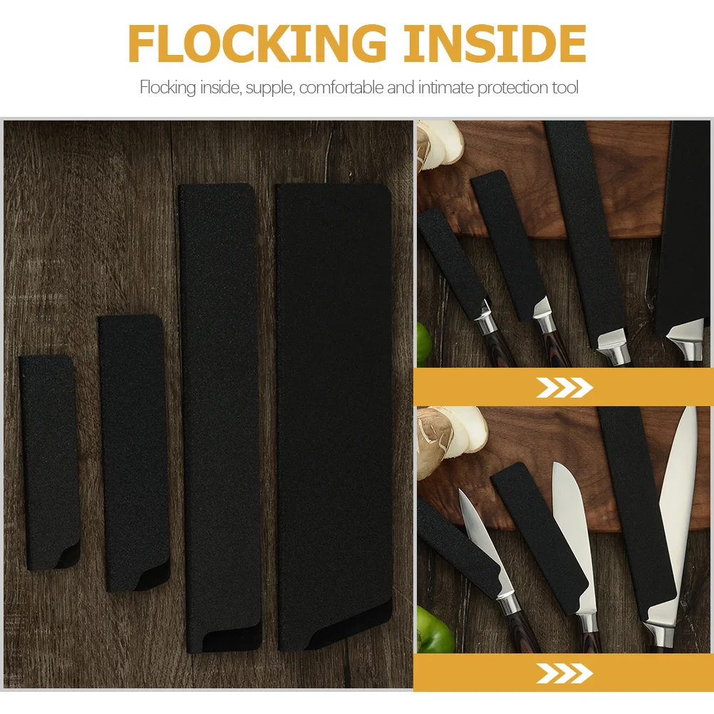 2 Pcs Knife Set Flocking Knives Guard Travel Major Sheathes Protectors Outdoor Covers