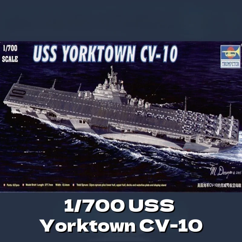 

TRUMPETER 1/700 USS Yorktown CV-10 Plastic Assembly Puzzle Model