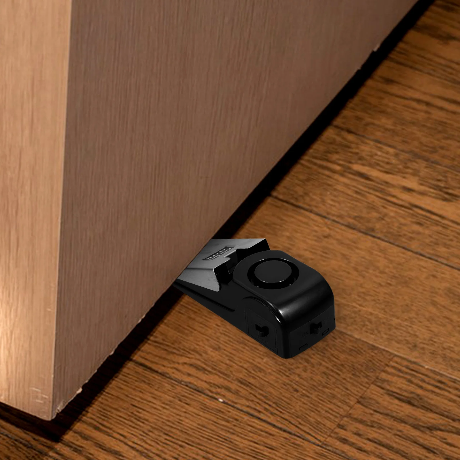 

120db Door Stopper Alarm Home Security Black 9V Operated Anti-Skid for Travelling Door Stopper