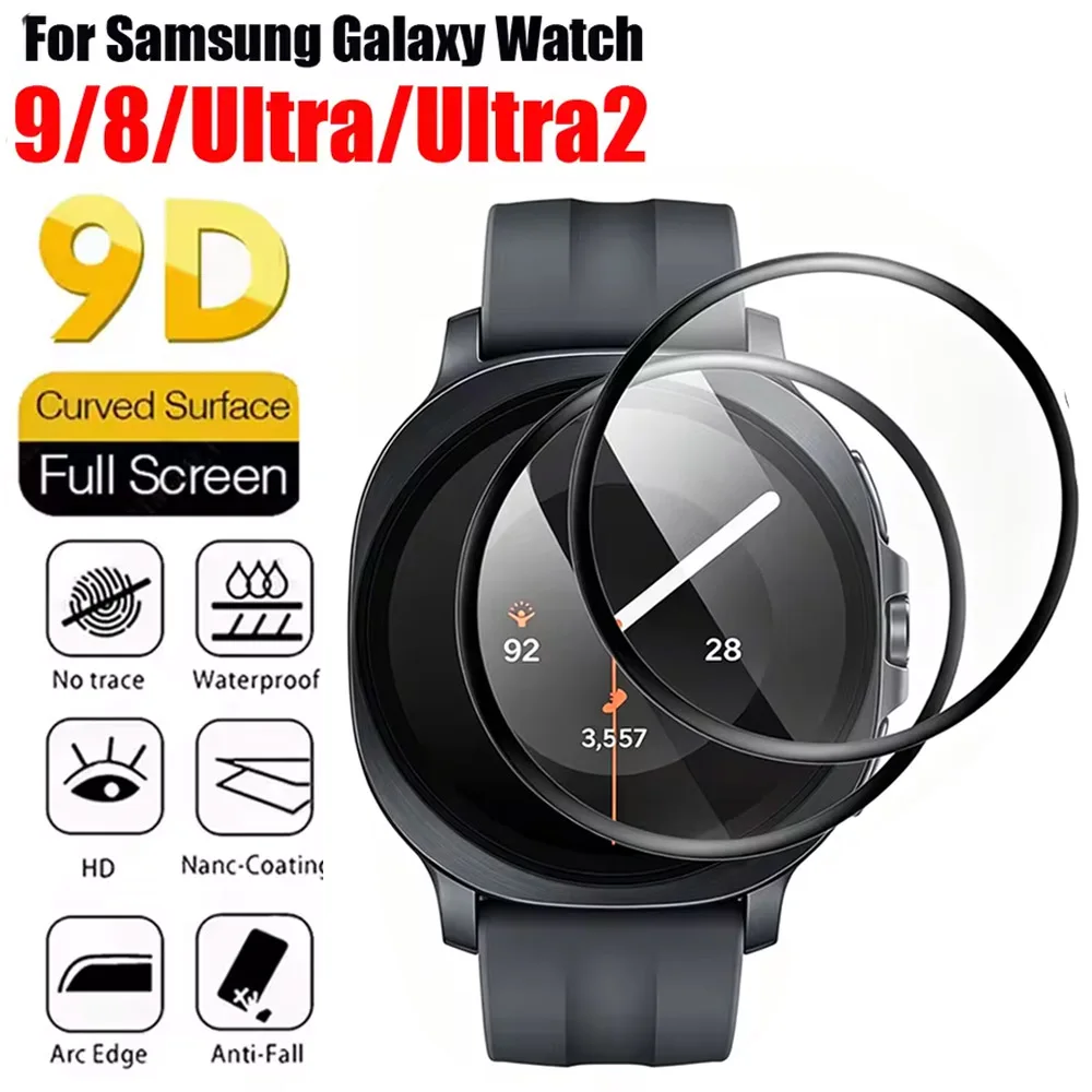 Screen Protector For Samsung Galaxy Watch Ultra2 47mm Curved Soft Protective Film for Galaxy Watch 9/8/8 Classic 40mm 44mm 46mm
