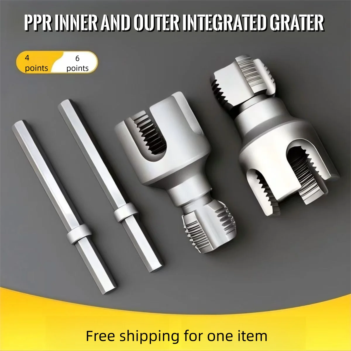 PPR Pipe Threader Kit Internal & External Pipe Threading Tool, Carbon Steel Die Set for PPR Pipe Tapping
