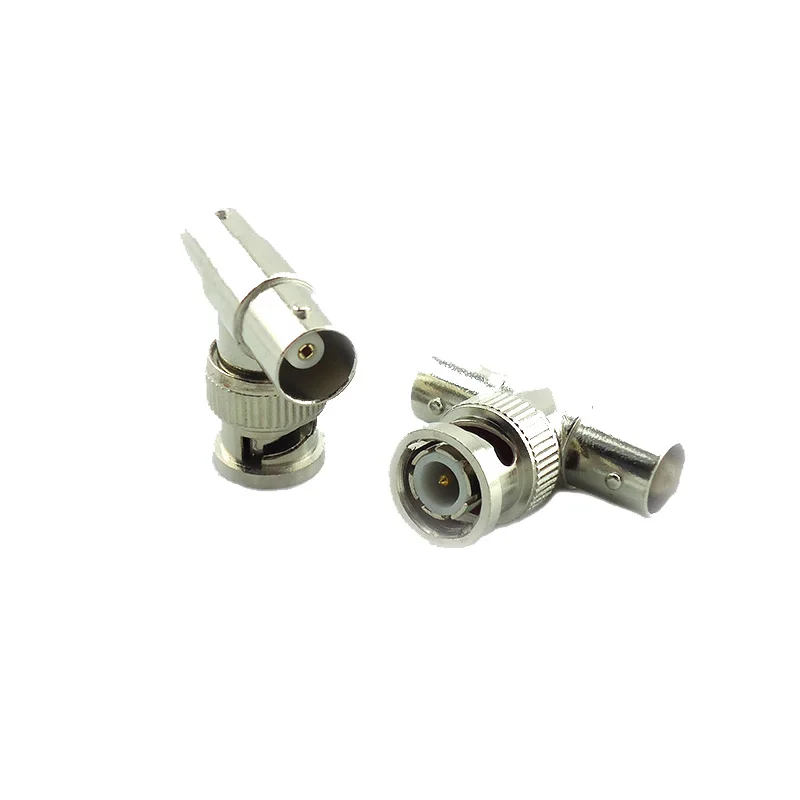 2/5/10pcs BNC T-type Connector Adapter Splitter Coupler 1 BNC Male To 2 BNC Female Video CCTV Jack Plug Transmission Cables B5