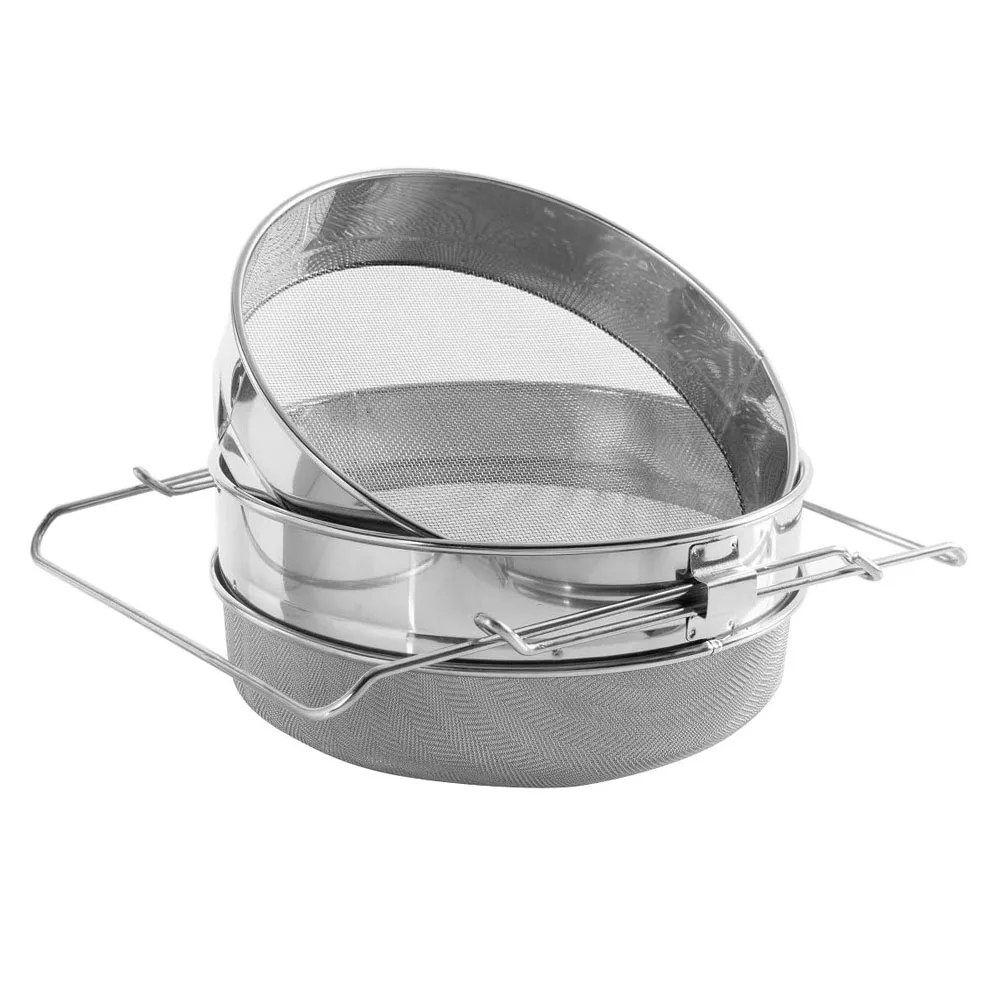 Honey Double Sieve Strainer Stainless Steel Honey Extractor Beekeeping Honey filter Mesh Sieve Beekeeping Bee Tool Garden Supply