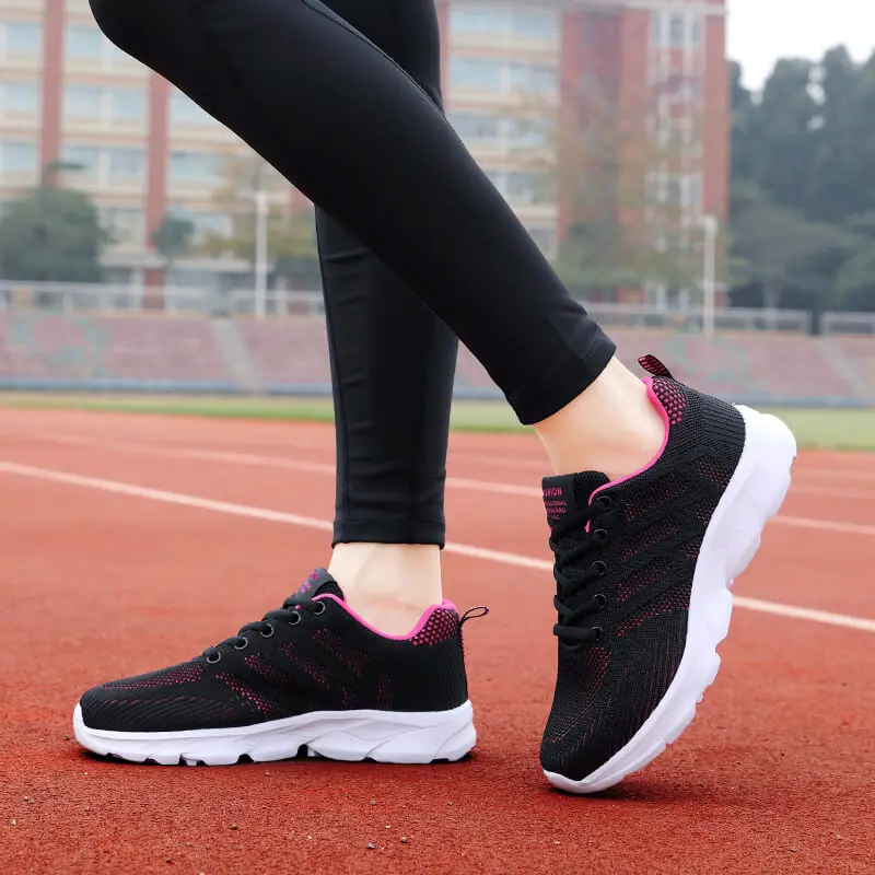 Fashion 2024 New Sneakers For Women Breathable Outdoor Plus Size Women Sneakers Mesh Fabric Lace Up Female Footwear Shoes Women