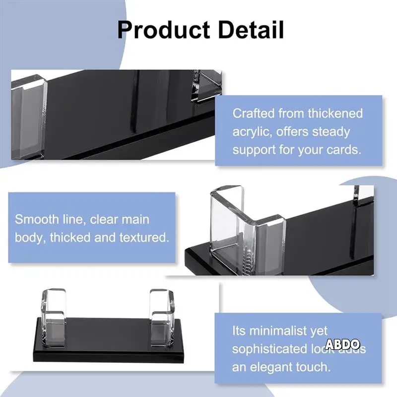 

Acrylic Business Card Holder For Desk, 2 Pcs Desktop Business Card Holder Acrylic Name Card Display Stand Organizer