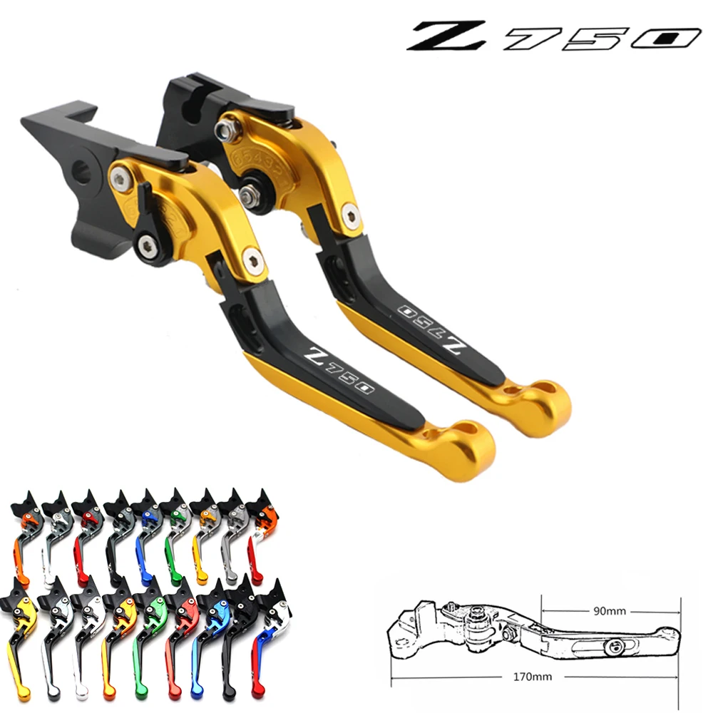 Motorcycle Clutch Control Lever For Z750 2004 2005 2006，Z750S 20062007 2008 Collapsible CNC Brake Clutch Lever