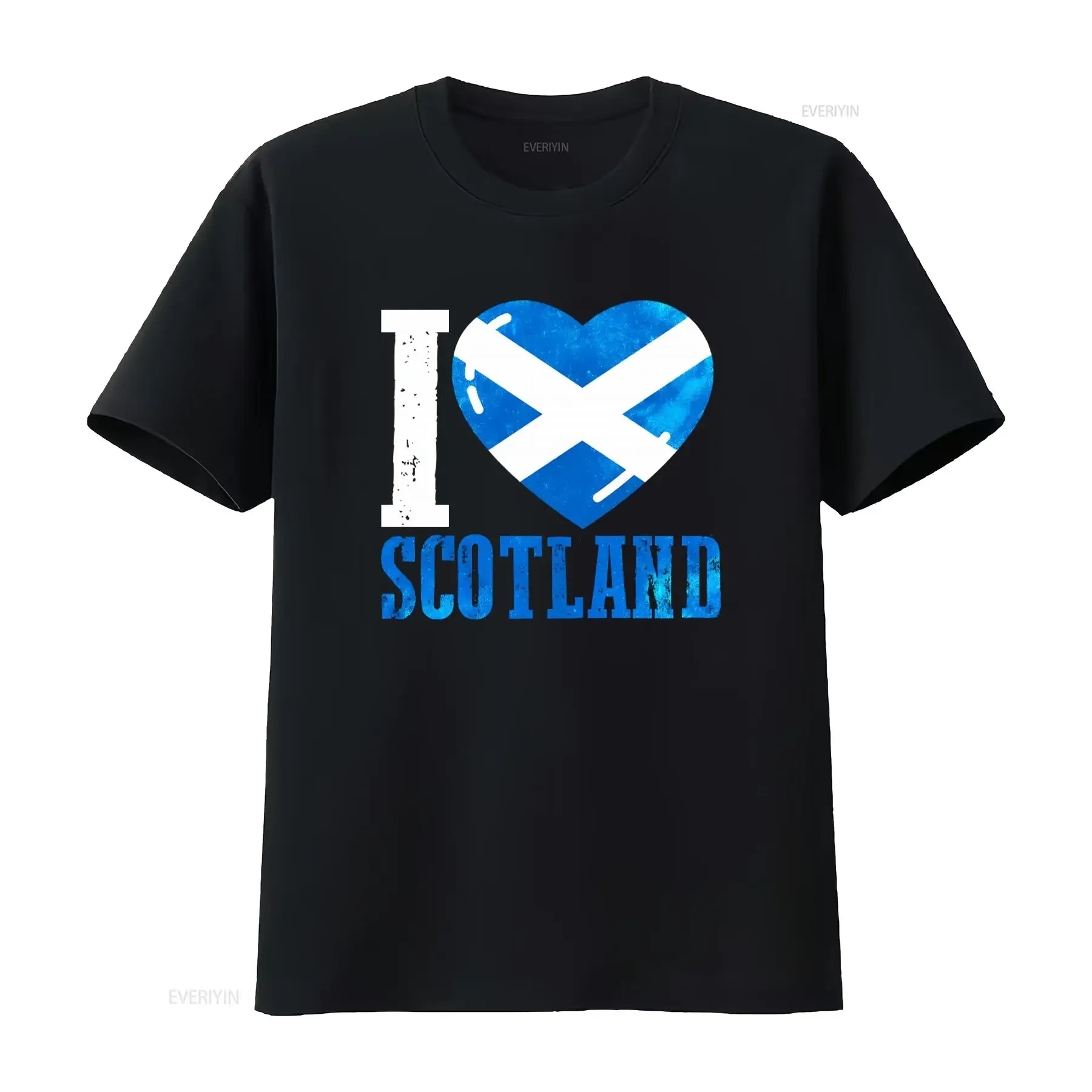 I Love Scotland Scottish Flag Nationality Supporters Mens T Shirt Top DNE Stylish Design Comfortable Fit Perfect for Fans