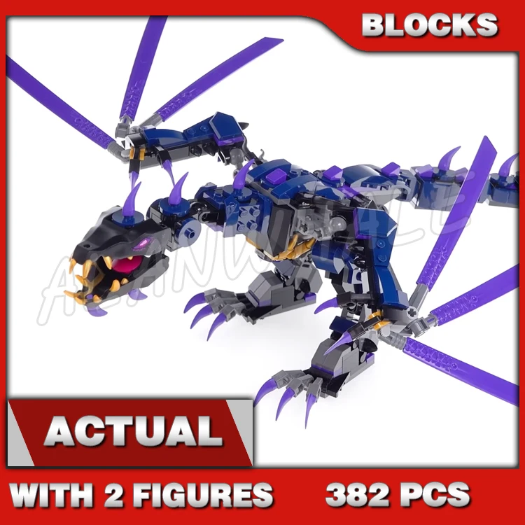 382pcs Shinobi Legacy Overlord Dragon Posable Wings Golden 11657 Building Blocks toy Ifts Compatible With Model