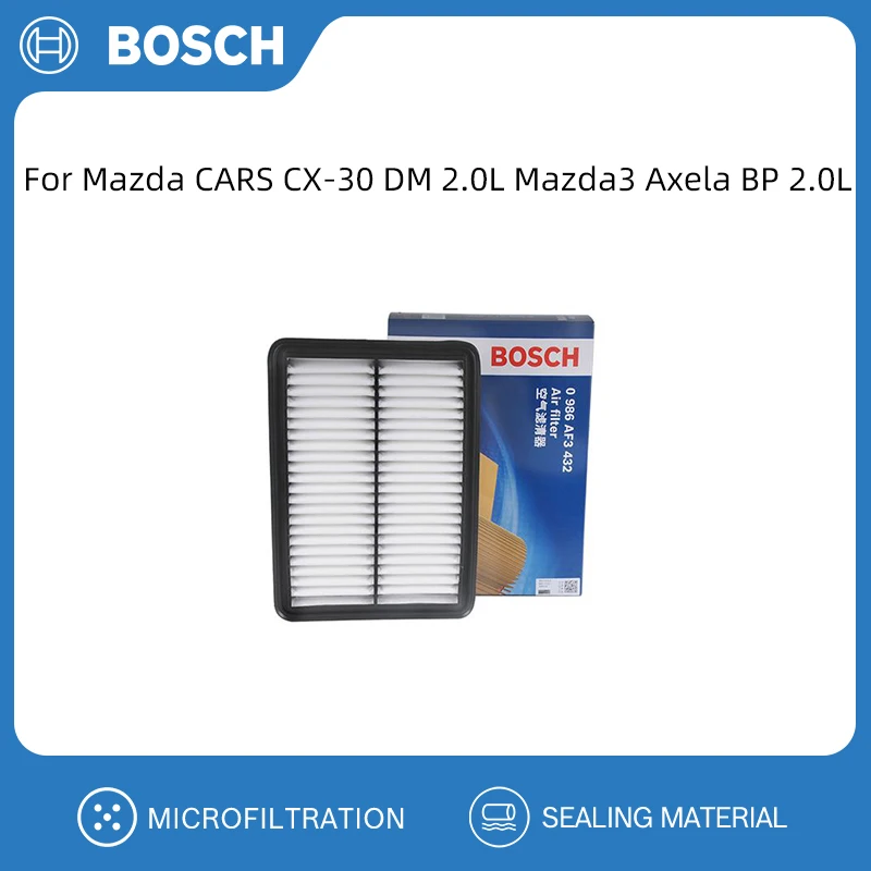 BOSCH Air Filter For Mazda CARS CX-30 DM 2.0L Mazda3 Axela BP 2.0L Replacement Auto Accessories PAL6-13-3A0