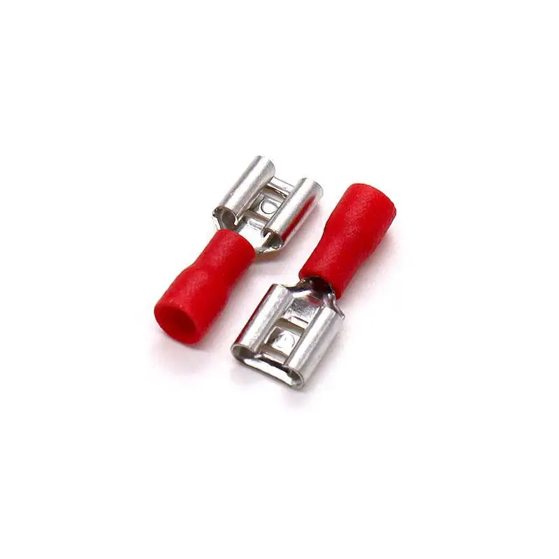 20 Stück Federklemmenstecker 2,8/4,8/6,3 mm, Hülse, Verbindungsstück, Bootsschalter, Kaltpresskopf – Detail 13