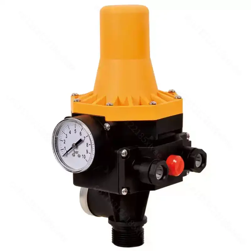 Automatic Water Pump Pressure Controller Switch With Pressure Gauge Auto Start Stop Water Shortage Protection For Water Supply