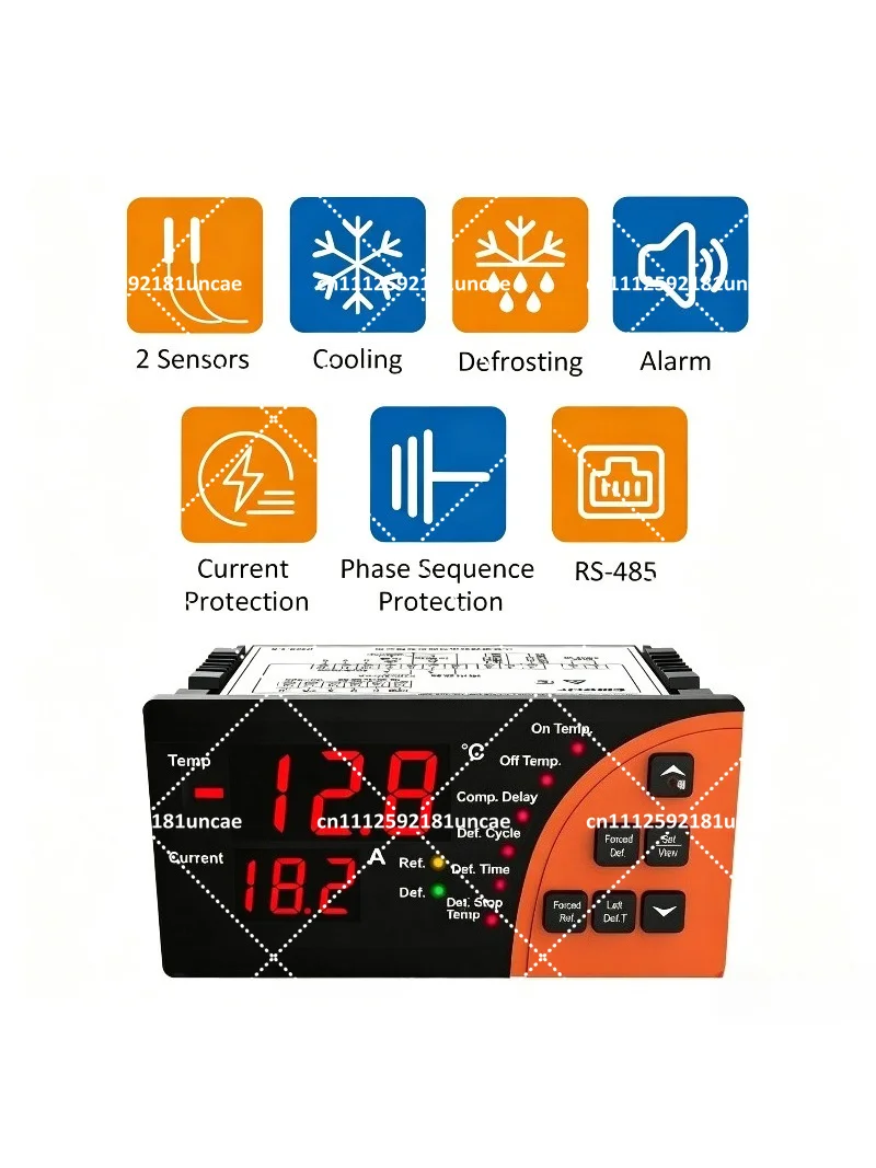 Digital Temperature Controller Universal Thermostat for Cold Room Refrigerator Cooling Defrost Fan 110V 220V view 3