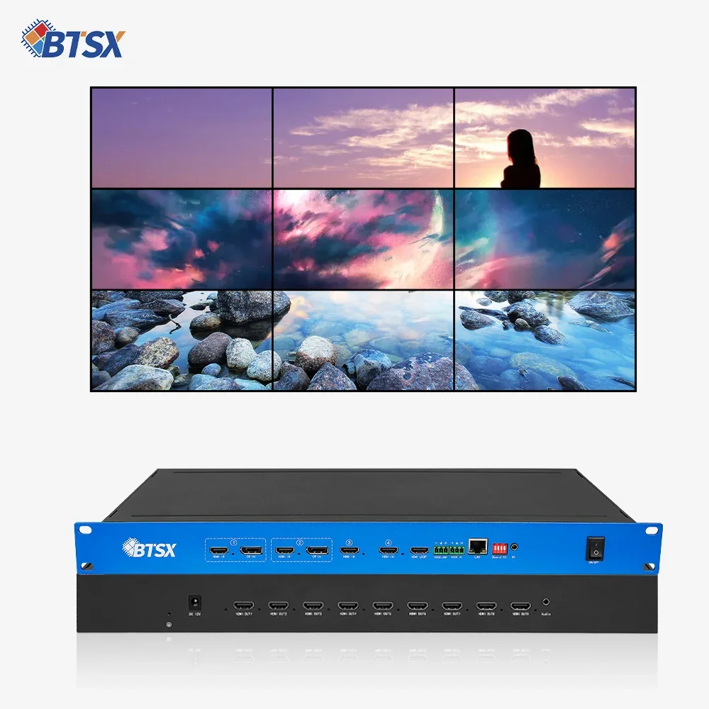 

Bitvisus 4K60 POP PIP Seamless Switching HDMI Switcher Matrix Multiviewer Video Wall Controller