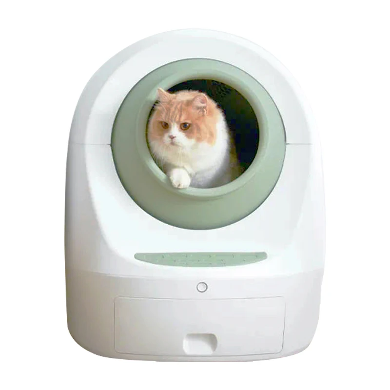 2022 New Type Pet Cute Design Auto Clean The Cats Sand Basin Sifting Cat Link 3 Tray Self Sifting Automatic Litter House Box