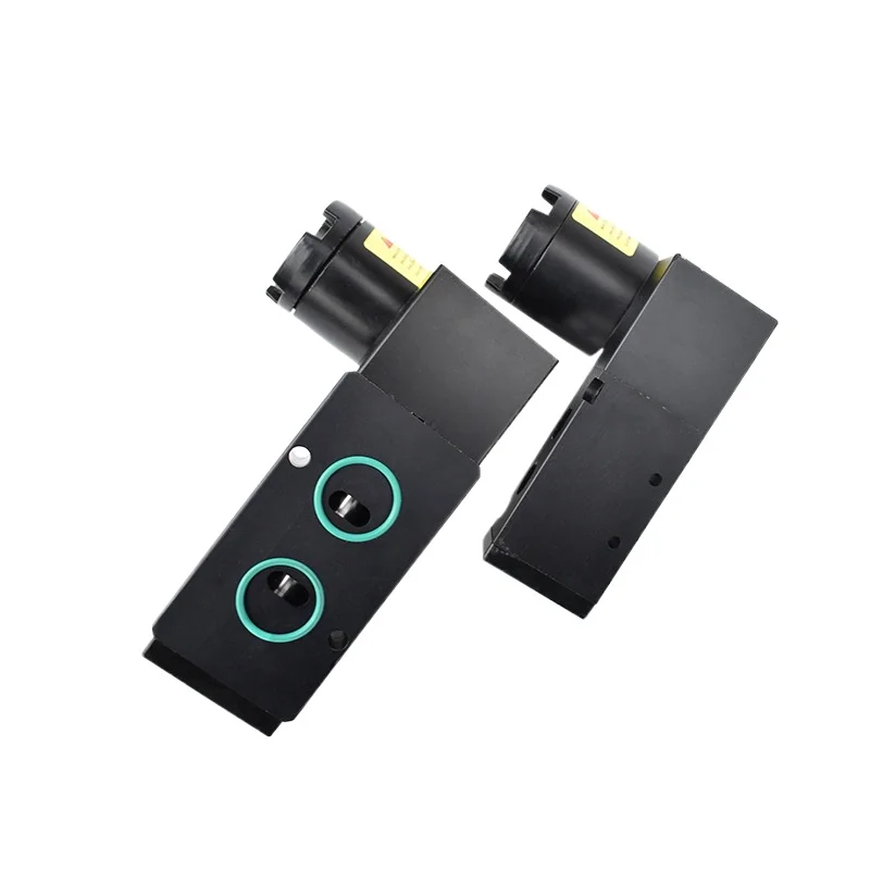 Five three-position pneumatic valves, single and double electronically controlled pneumatic components