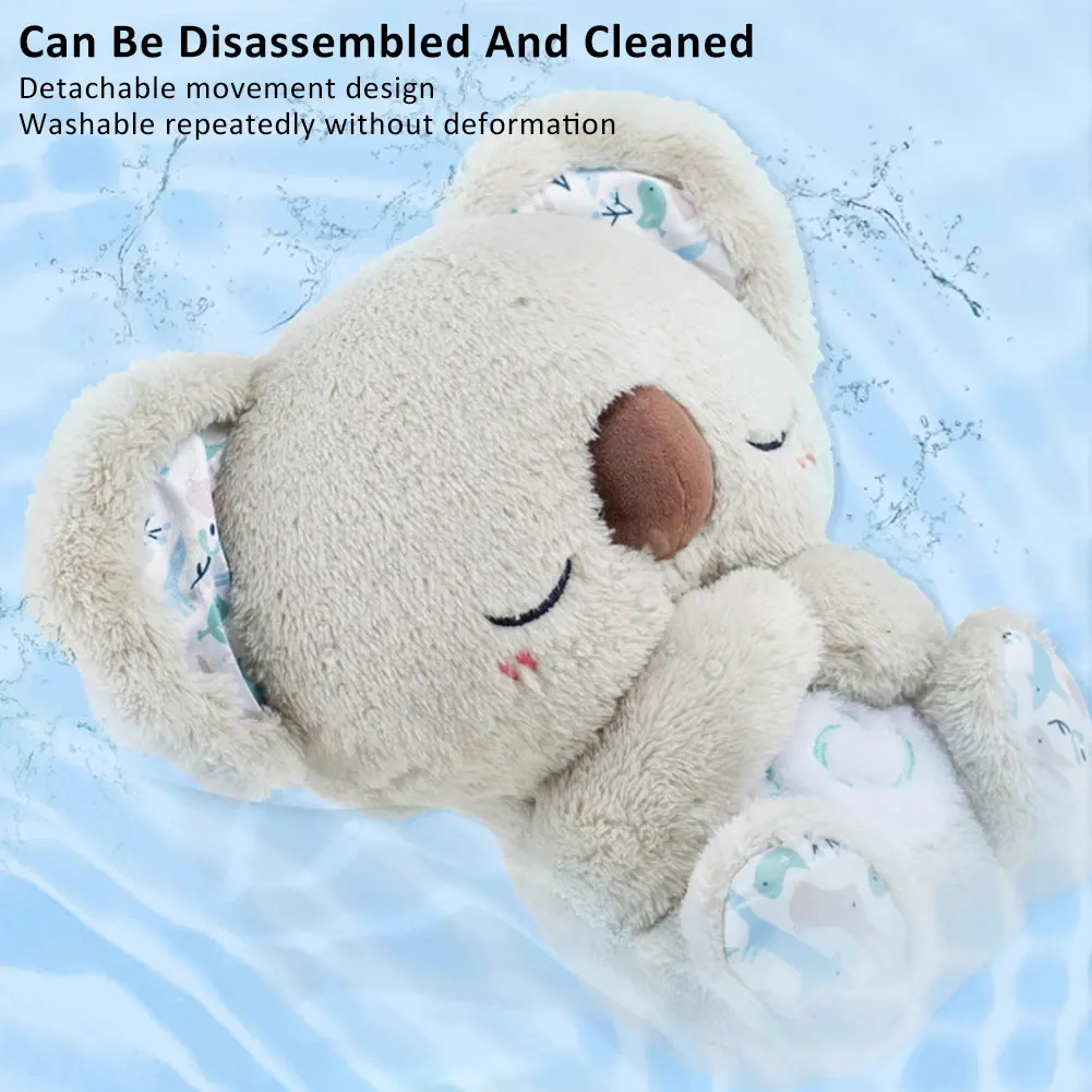 

Cute Soothing Koala Bear Sleep Toys for Kids Baby Calming Anxiety Relief Breathing Koala Toy Sleep Buddy Plush Doll with Lights