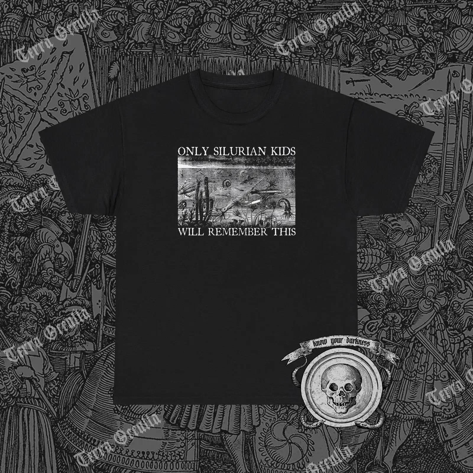 Only Silurian Kids Will Remember This Precambrian T Shirt Trilobite vintage Washed Casual Stretched Soft graphic