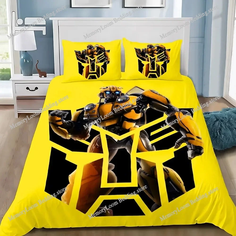 

G1-Car-Robot Duvet Cover Pillowcase Bedding Set Adult Boy Girl Bedroom Decoration Children Gift Single Size T-Transformerses