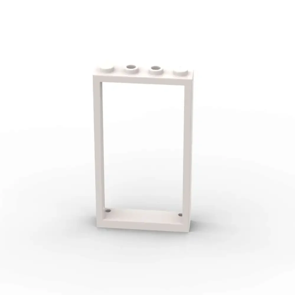 MOC 18 قطعة 60596 إطار الباب 1x4x6 مجموعة مكعبات البناء مع 2 ثقوب الطوب الجسيمات لغز فكرة لعب الأطفال عيد الميلاد هدية عيد الميلاد