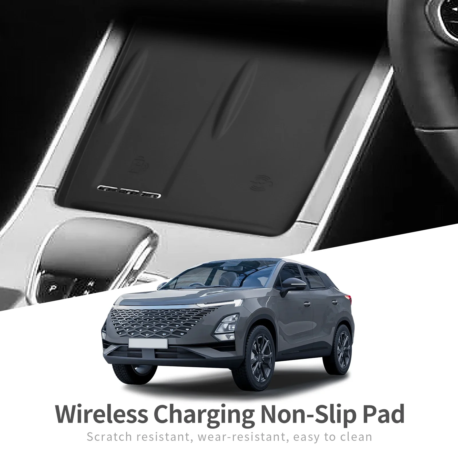 

For Chery OMODA 5 C5 Fuel 2022-2025 Interior Moulding Central Control Lower Storage Box Armrest Container Wireless Charging