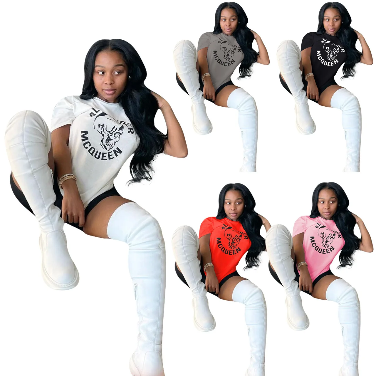 

NK238 Women's Offset Printing Sports And Leisure Set