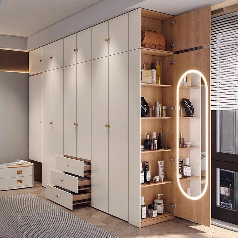 

Doors Nordic Drawer Wardrobe Ideas Luxury Exhibit Bedroom Closet Wardrobes Cabinet Shelves Rangement Chambre Bedroom Furniture