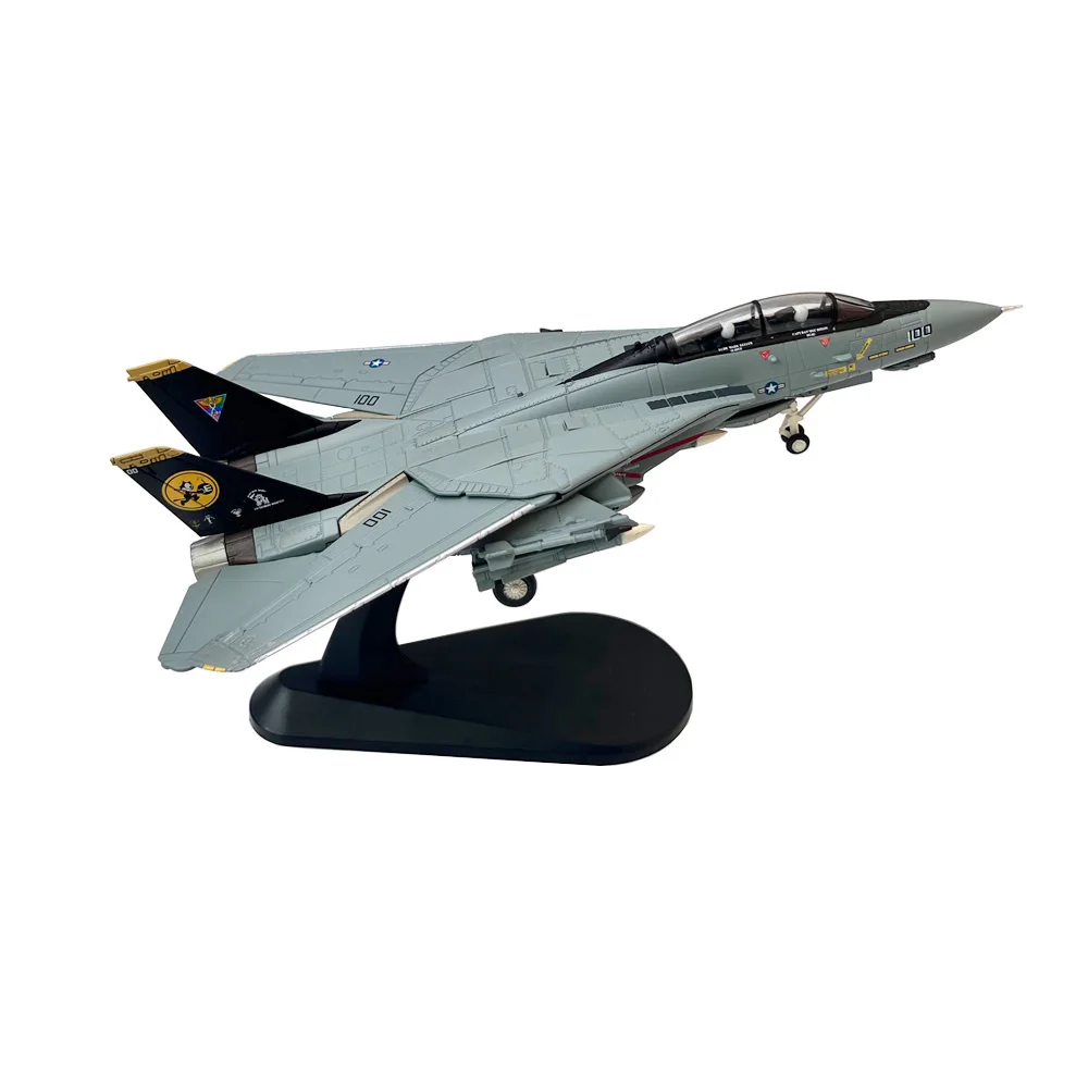 

1/100 US Navy Grumman F14 F-14D Tomcat VF-31 Tomcatters Fighter Aircraft Metal Military Diecast Plane Model Collection or Gift