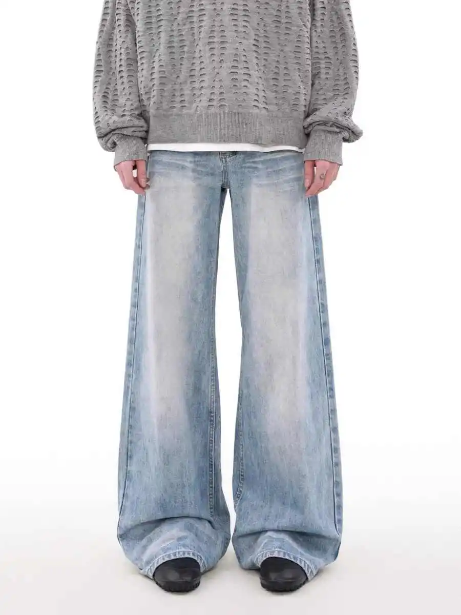 

Women Light Blue Y2k Baggy Jeans Japanese 2000s Style Boyfriend Jean Pants 90s Vintage Harajuku Oversize Denim Trousers Clothes